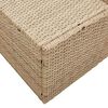 vidaXL Gar&eth;as&oacute;fi me&eth; p&uacute;&eth;i Drapplita&eth;ur 184 x 62 x 69 cm p&oacute;l&yacute;rattan