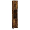vidaXL Ba&eth;herbergissk&aacute;pur Reyklitu&eth; Eik 30x30x190 cm Samsettur Vi&eth;ur