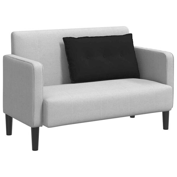 vidaXL Bakp&uacute;&eth;i Svartur 80 x 50 cm Mikr&oacute;trefjefni