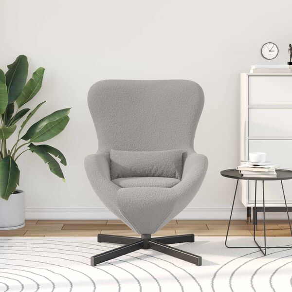 vidaXL Eggst&oacute;ll Lj&oacute;sgr&aacute;r 63 x 73 x 90 cm d&uacute;kur