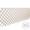 vidaXL T&iacute;gl&oacute;tt Rimlagrind &uacute;r V&iacute;&eth;i 5 stk 180x90 cm