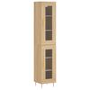 vidaXL H&aacute;r Sk&aacute;pur Sonoma Eik 34,5x34x180 cm Samsettur Vi&eth;ur