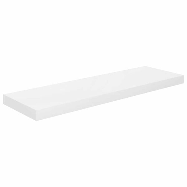 vidaXL Vegghengd Hilla H&aacute;glans Hv&iacute;t 80x23,5x3,8 cm MDF