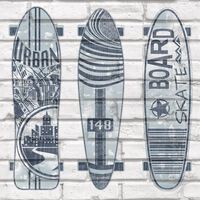 425287 Urban Friends & Coffee Wallpaper Surfboards Blue and White