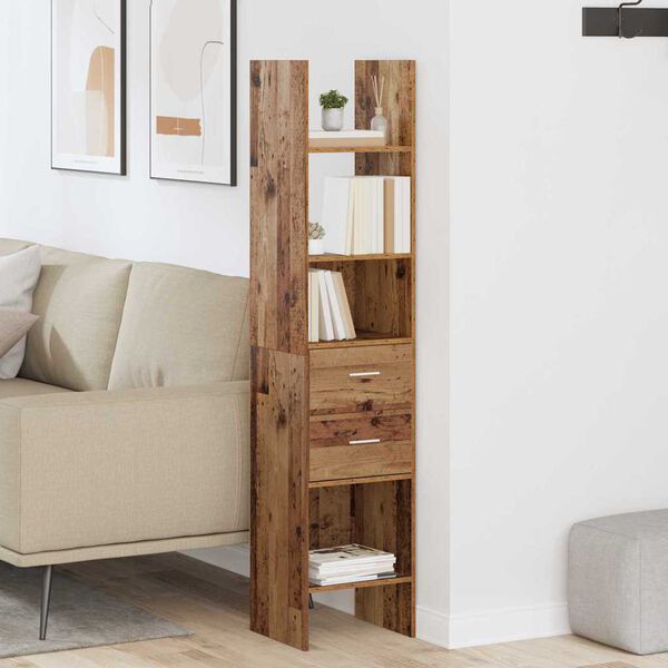 vidaXL B&oacute;kask&aacute;pur Gamalt vi&eth;ur 40 x 35 x 180 cm Samsettur vi&eth;ur