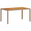 vidaXL Gar&eth;bor&eth; Drappa&eth; 150x90x75 cm P&oacute;l&yacute;rattan og Akas&iacute;a