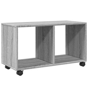 vidaXL R&uacute;llusk&aacute;pur Gr&aacute;r Sonoma 72x33x42,5 cm Samsettur Vi&eth;ur
