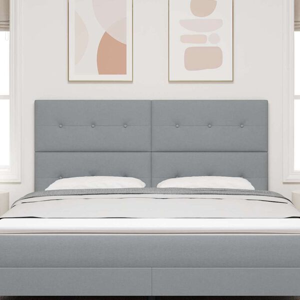 vidaXL H&ouml;f&eth;agafl me&eth; h&ouml;fu&eth;gafl Lj&oacute;sgr&aacute;r 180 cm Gervile&eth;ur