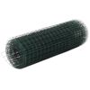 vidaXL Gir&eth;ingarnet PVC H&uacute;&eth;a&eth; St&aacute;l 25x0,5 m Gr&aelig;nt