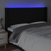 vidaXL LED H&ouml;f&eth;agafl 183x16x118/128 cm Svart Efni