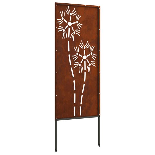 vidaXL Gar&eth;s b&uacute;na&eth; skj&aacute;r &Uacute;tskur&eth;ur Rusty 50 x 140 cm Ve&eth;ra&eth; st&aacute;l