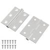 vidaXL L&aelig;sing 2 pcs Silfur 50 x 38 x 1,3 mm St&aacute;l