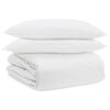 vidaXL R&uacute;mfatasett me&eth; kodda 3 pcs Hv&iacute;tt D&uacute;nfja&eth;rir