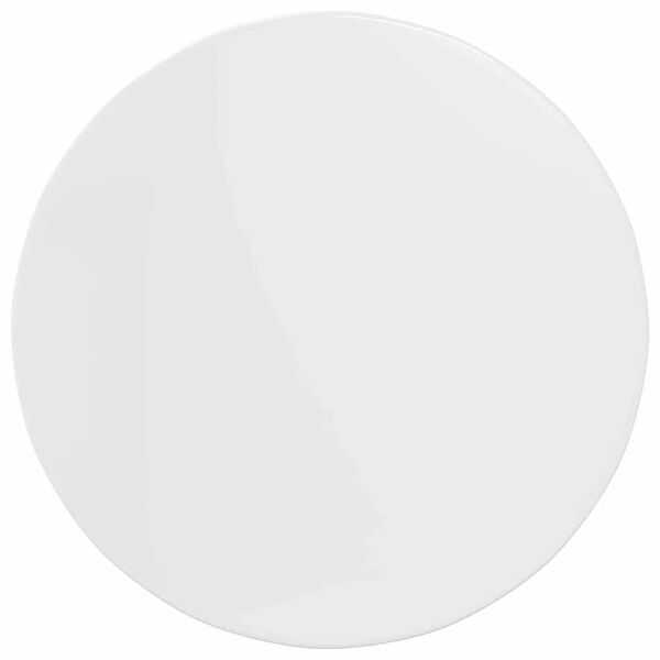 vidaXL Bor&eth;plata high gloss white 80 x 80 x 1,5 cm Samsettur vi&eth;ur