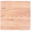 vidaXL Bor&eth;plata Lj&oacute;sbr&uacute;n 60x60x(2-6) cm Me&eth;h&ouml;ndlu&eth; N&aacute;tt&uacute;rul. Br&uacute;nir