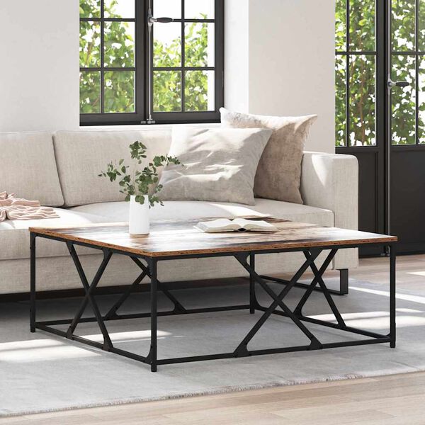 vidaXL S&oacute;fabor&eth; Gamall vi&eth;ur 100 x 100 x 40 cm Samsettur vi&eth;ur