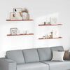 vidaXL Vegghylla me&eth; hillu 4 pcs Rau&eth;ur 100 x 9 x 3 cm Samsettur vi&eth;ur