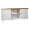 vidaXL Sj&oacute;nvarpssk&aacute;pur Hv&iacute;tur 120x40x50 cm Gegnheil Fura Panama Range