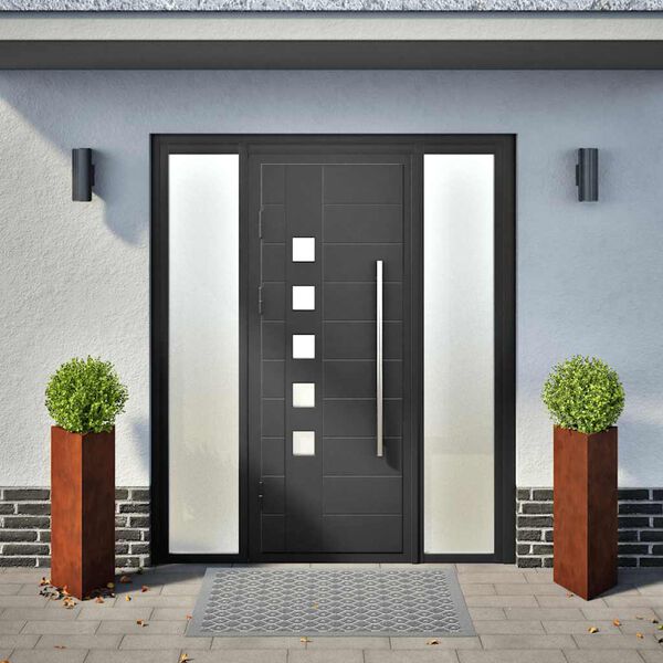 vidaXL Gr&oacute;&eth;urker &iacute; Gar&eth;inn 2 stk 40x40x75 cm Ve&eth;urst&aacute;l