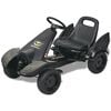 vidaXL Pedal Go Kart me&eth; Stillanlegu S&aelig;ti Svart