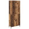 vidaXL H&aacute;bor&eth; Gamall vi&eth;ur 69,5 x 34 x 180 cm Samsettur vi&eth;ur