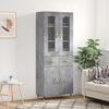 vidaXL H&aacute;r Sk&aacute;pur Steypugr&aacute;r 69,5x34x180 cm Samsettur Vi&eth;ur