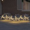 vidaXL LED R&eacute;n me&eth; 180 LED 6 pcs gold PET