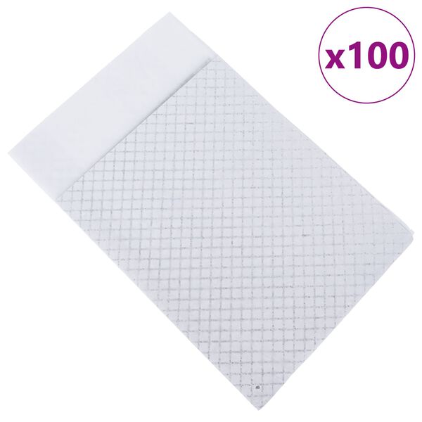 vidaXL Efnish&aacute;&eth; hundap&uacute;&eth;i 100 pcs Svartur og Hv&iacute;tt 90 x 60 cm