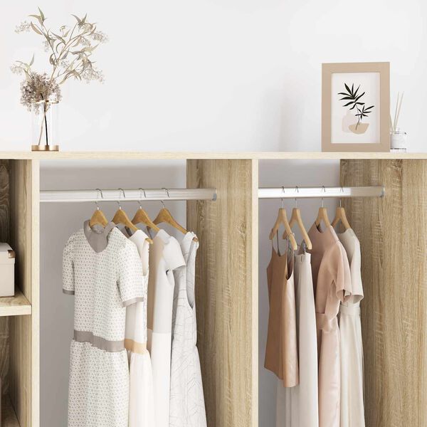 vidaXL Sk&aacute;pstangir 12 pcs Silfur 764 x 15 x 29 mm &Aacute;lblenda