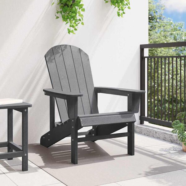 vidaXL Adirondack st&oacute;ll Lj&oacute;sgr&aacute;r 82 x 74 x 92 cm HDPE