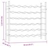 vidaXL Vínrekki fyrir 36 Flöskur Hvítur Málmur