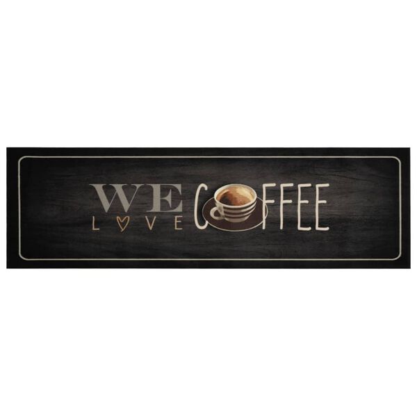 vidaXL Eldh&uacute;smotta &THORN;vottheld &bdquo;Coffee&ldquo; Texti 45x150 cm Flauel