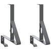 vidaXL Snj&oacute;v&ouml;rn Sty&eth;ja 2 pcs Antras&iacute;t 29,5 x 3 x 34,5 cm St&aacute;l