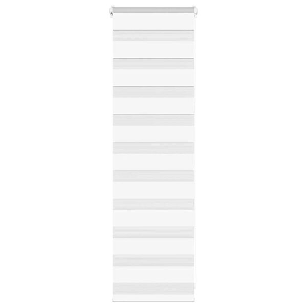 vidaXL Zebra Gard&iacute;na Hv&iacute;tt 50x100 cm Efni Breidd 45,9 cm P&oacute;l&yacute;ester