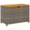 vidaXL Gar&eth;geymslukassi Gr&aacute;r 110x55x63 cm P&oacute;l&yacute;rattan Akas&iacute;uvi&eth;ur