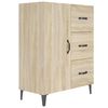 vidaXL Skenkur Sonoma 69,5x34x90 cm Samsettur Vi&eth;ur