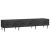 vidaXL Sj&oacute;nvarpssk&aacute;pur Svartur 147 x 34,5 x 30 cm Samsettur vi&eth;ur