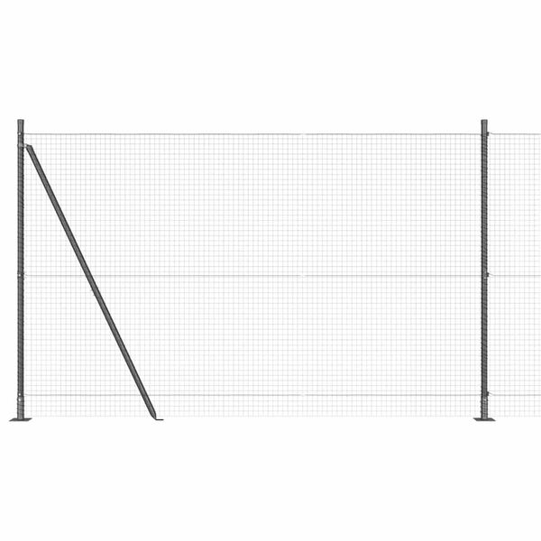 vidaXL Gir&eth;ingarp&oacute;stur Gr&aacute;r 10 x 1,5 m (25 x 25 mm net) St&aacute;l