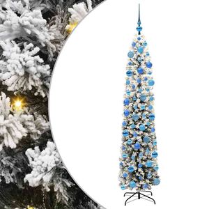 vidaXL Gervi j&oacute;latr&eacute; me&eth; 300 LED Gr&aelig;nn 180 cm PVC, st&aacute;l og plast