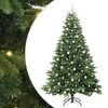 vidaXL Gervi j&oacute;latr&eacute; me&eth; 300 LED me&eth; standi Gr&aelig;nn 210 cm PE og PVC