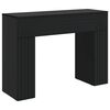vidaXL S&oacute;fabor&eth; Svartur 102 x 35 x 75 cm Samsettur vi&eth;ur