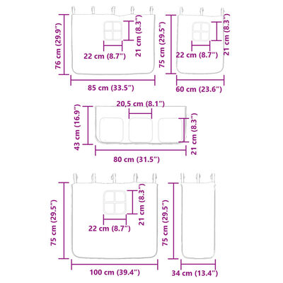 vidaXL Koja án Dýnu Blá 90x190 cm Gegnheil Fura