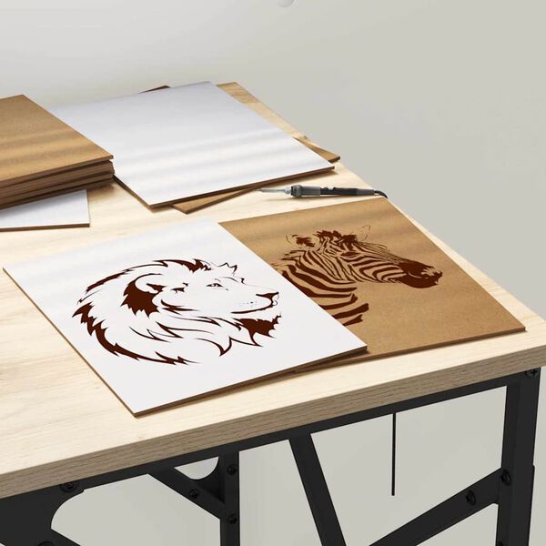 vidaXL Skreyting spj&ouml;ld 150 pcs Hv&iacute;tt 15 x 21 x 0.27 cm