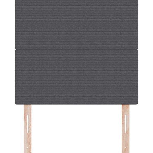 vidaXL H&ouml;f&eth;agafl D&ouml;kk gr&aacute; 80 cm Korduroy efni