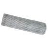 vidaXL Hexagon gir&eth;ing Silfur 0,6 x 25 m Sinkh&uacute;&eth;a&eth; st&aacute;l