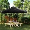 vidaXLSamfellanlegt Veislutjald Pop-Up Svartur 292x292x315 cm
