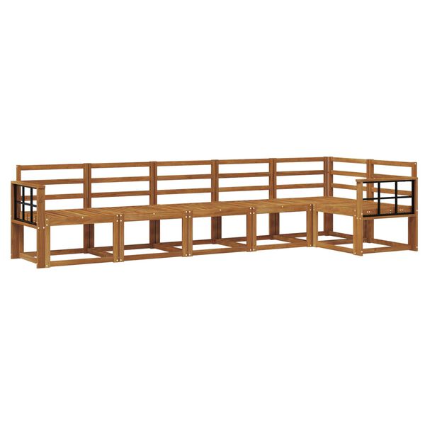 vidaXL &Uacute;ti s&oacute;fasett 6 pcs N&aacute;tt&uacute;rulegur Hrein akas&iacute;utr&eacute;