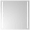 vidaXL LED Ba&eth;herbergisspegill 40x40 cm