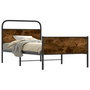 vidaXL R&uacute;mgrind &aacute;n D&yacute;nu 107x203 cm Sonoma Eikarlitur Samsettur Vi&eth;ur