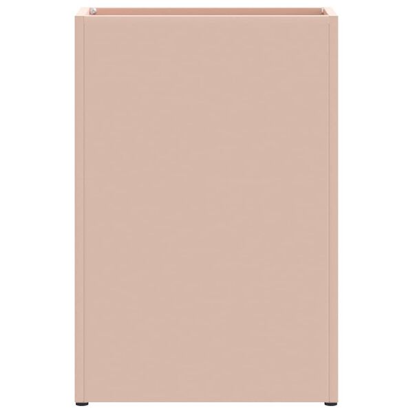 vidaXL Regnhlífastendur með geymslu Bleikur 28 x 12 x 41 cm Stál